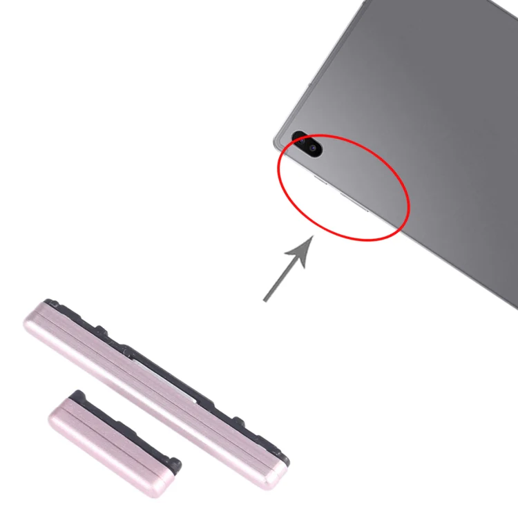 For Samsung Galaxy Tab S6 SM-T865 Original Power Button and Volume Control Button (Pink) - Image 4