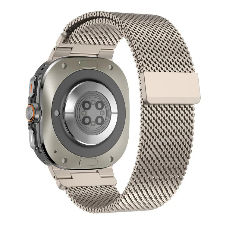 For Samsung Galaxy Watch Ultra 2025 / Ultra 47mm Vibrant Style Thick Mesh Milanese Magnetic Watch Band(Titanium) - Image 2