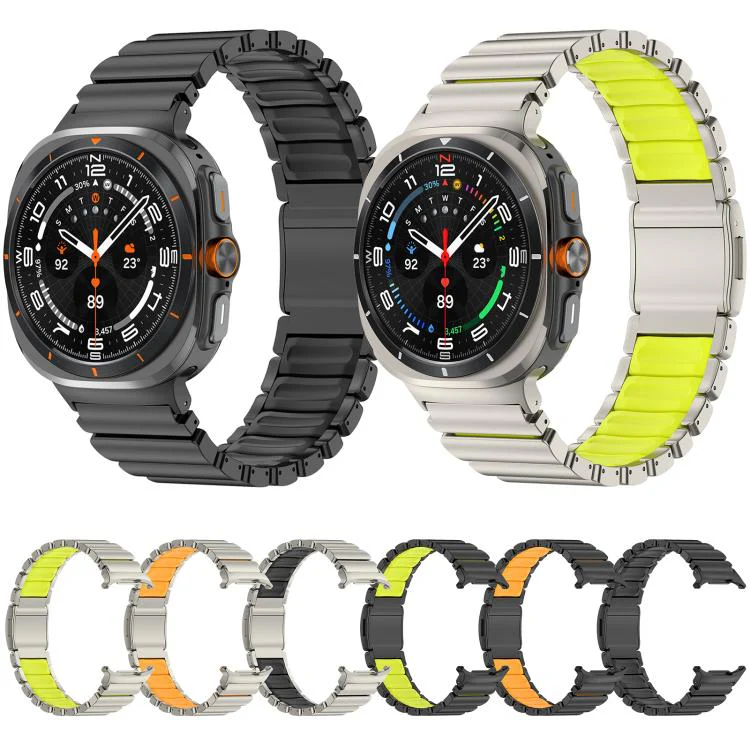For Samsung Galaxy Watch Ultra 47mm / Ultra 2025 Norman Magnetic Buckle Titanium Metal Watch Band(Titanium Black) - Image 5
