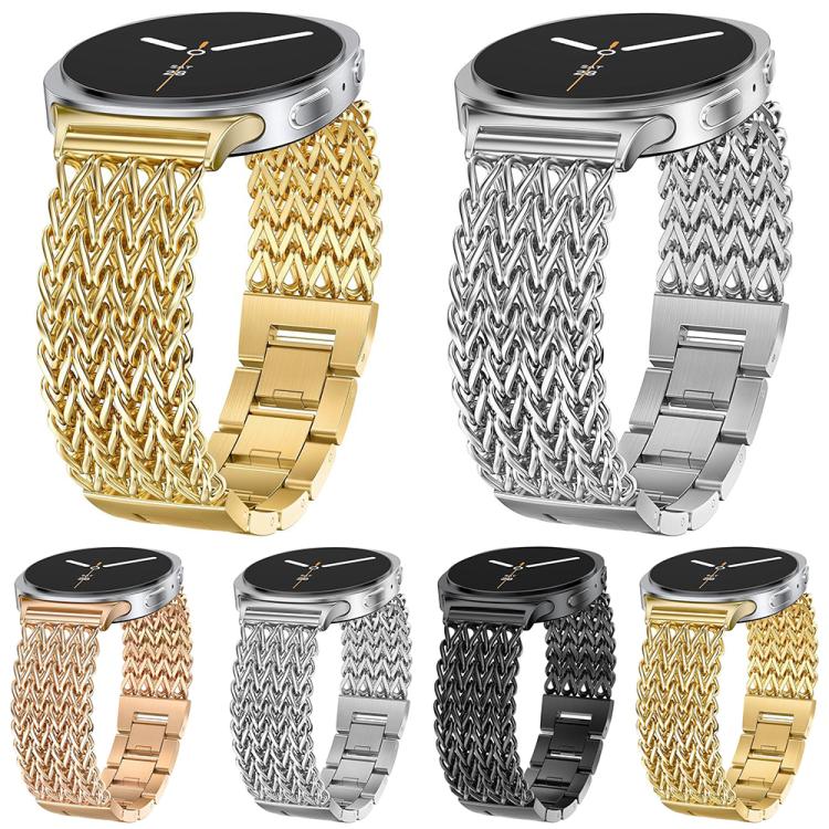 For Samsung Galaxy Watch Ultra / Ultra 2025 xDfind Herringbone Braided Stainless Steel Watch Band(Silver) - Image 7
