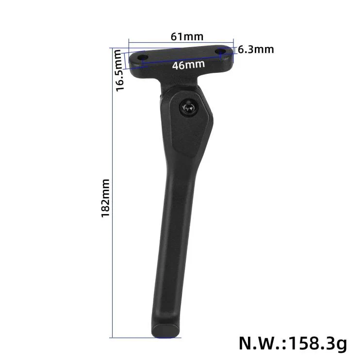 For Segway Ninebot ZT3 Scooter Kickstand Metal Side Support Parking Stand Foot Bracket Assembly(Black) - Image 7