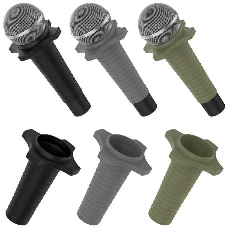 For Shure SM58 Without Switch Microphone Silicone Protective Cover(Black) - Image 7