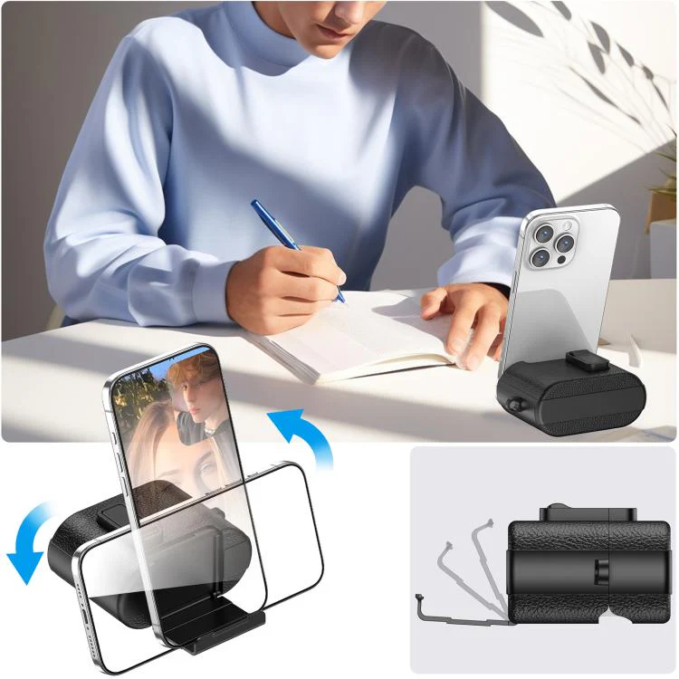 For Sony WF-1000XM6 Leather Texture Wireless Earphones Case with Hook & Holder(Black White) - Image 3