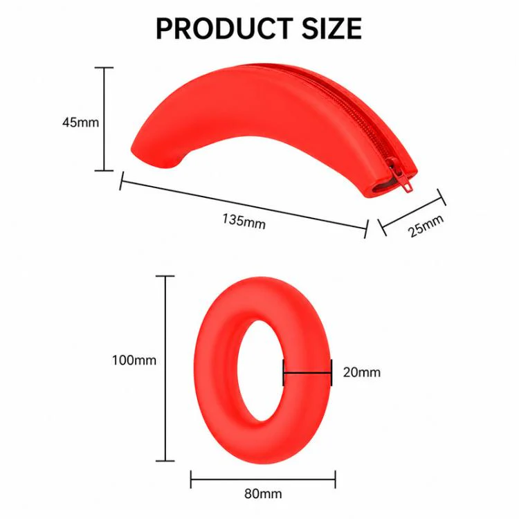 For Sony WH-1000XM3 / 1000XM4 XDcase 2 in 1 Soft Silicone Headset Protective Case(Red) - Image 3