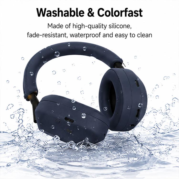 For Sony WH-1000XM6 XDcase 3 in 1 Soft Silicone Headset Protective Case(Beige) - Image 4