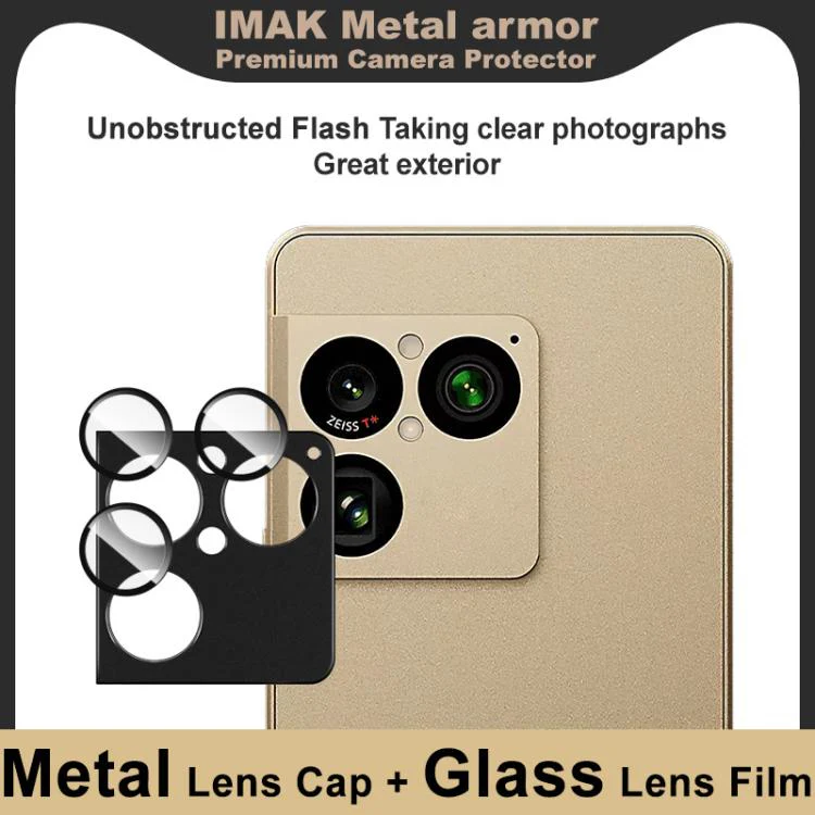 For Sony Xperia 1 VIII IMAK Metal Armor Premium Camera Lens Protector Film(Black) - Image 3