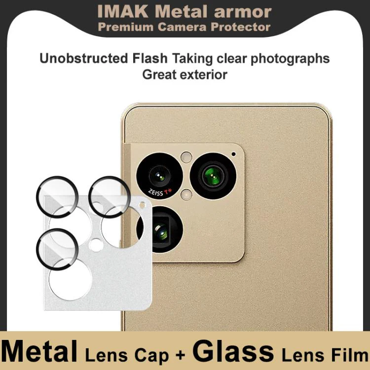 For Sony Xperia 1 VIII IMAK Metal Armor Premium Camera Lens Protector Film(Silver) - Image 3