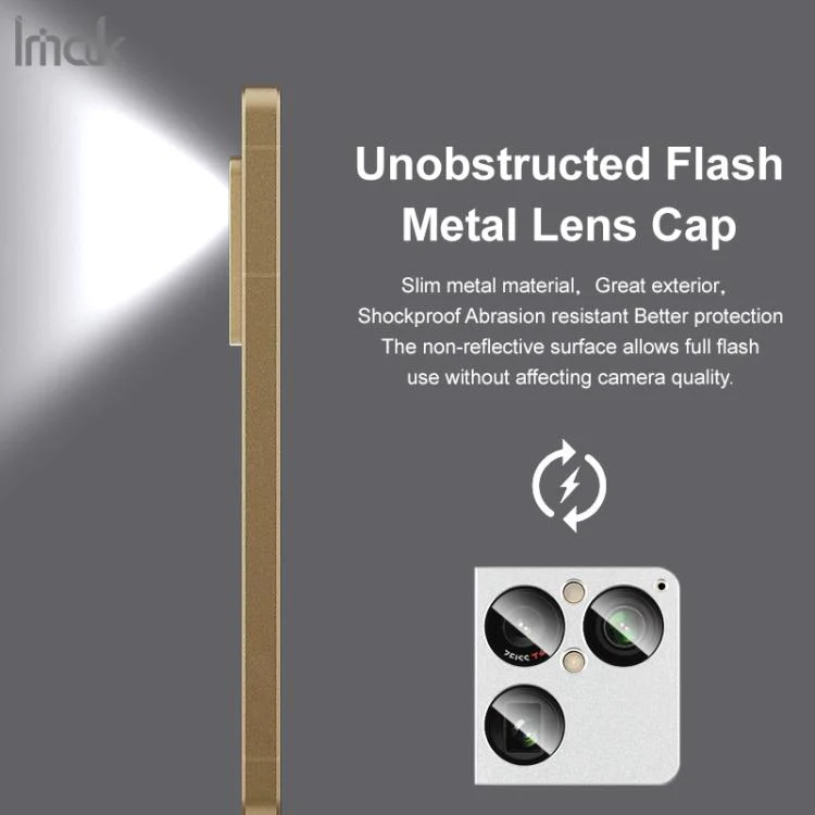 For Sony Xperia 1 VIII IMAK Metal Armor Premium Camera Lens Protector Film(Silver) - Image 5