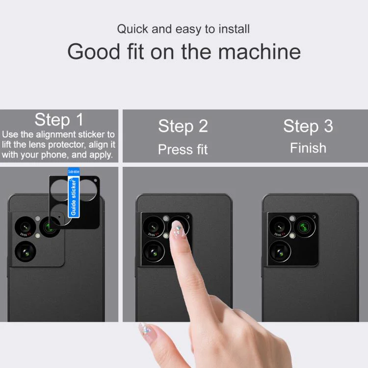 For Sony Xperia 1 VIII IMAK Metal Camera Lens Protector Cover(Black) - Image 6