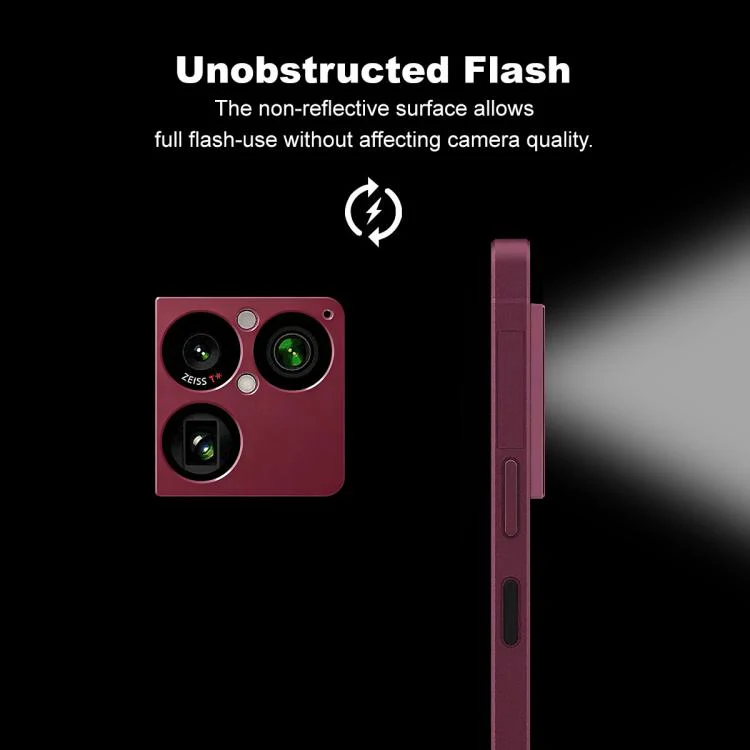 For Sony Xperia 1 VIII IMAK Metal Camera Lens Protector Cover(Red) - Image 3