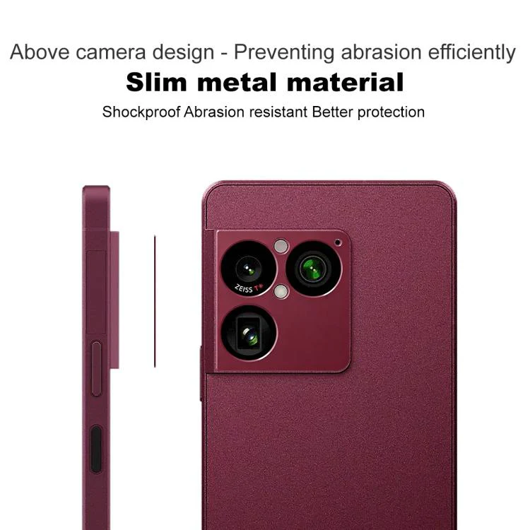 For Sony Xperia 1 VIII IMAK Metal Camera Lens Protector Cover(Red) - Image 4