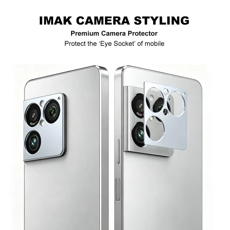 For Sony Xperia 1 VIII IMAK Metal Camera Lens Protector Cover(Silver) - Image 2