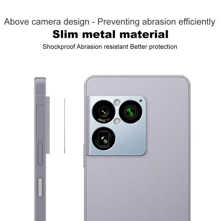For Sony Xperia 1 VIII IMAK Metal Camera Lens Protector Cover(Silver) - Image 4