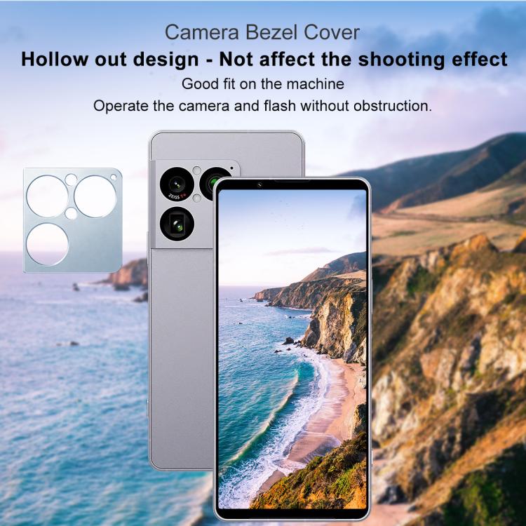 For Sony Xperia 1 VIII IMAK Metal Camera Lens Protector Cover(Silver) - Image 5