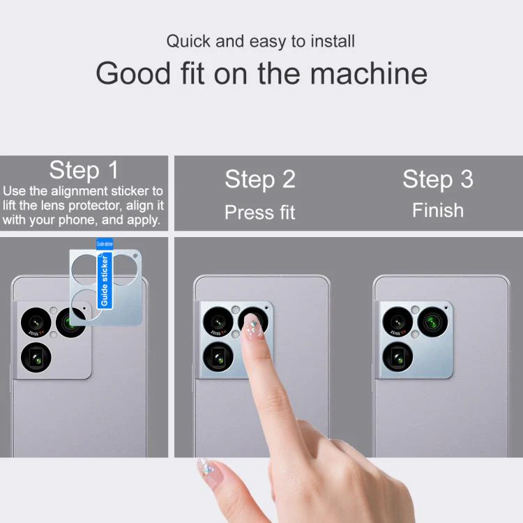 For Sony Xperia 1 VIII IMAK Metal Camera Lens Protector Cover(Silver) - Image 6