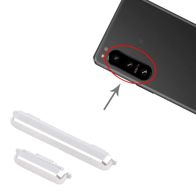 For Sony Xperia 5 IV Power Button and Volume Control Button (Silver) - Image 4