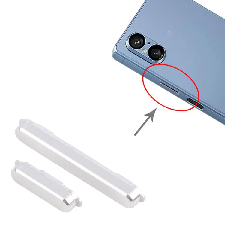 For Sony Xperia 5 V Power Button and Volume Control Button (Silver) - Image 4
