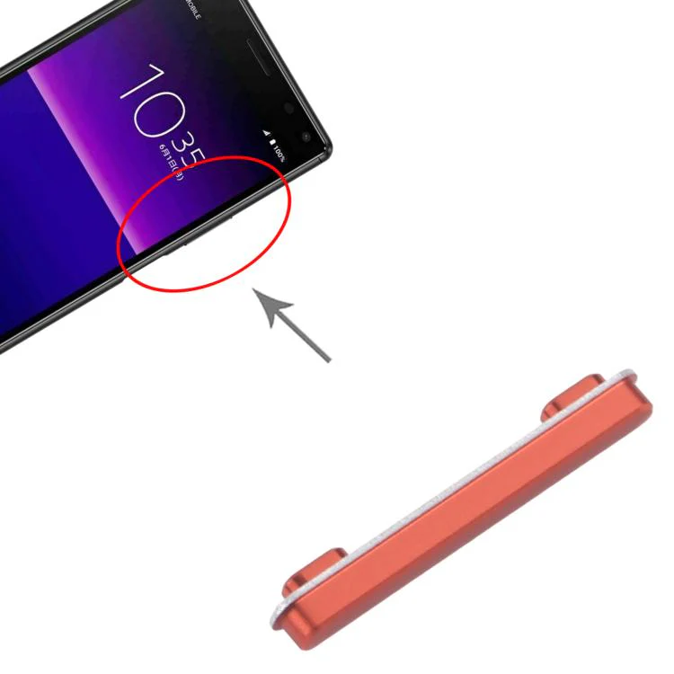 For Sony Xperia 8 Original Volume Control Button (Red) - Image 4