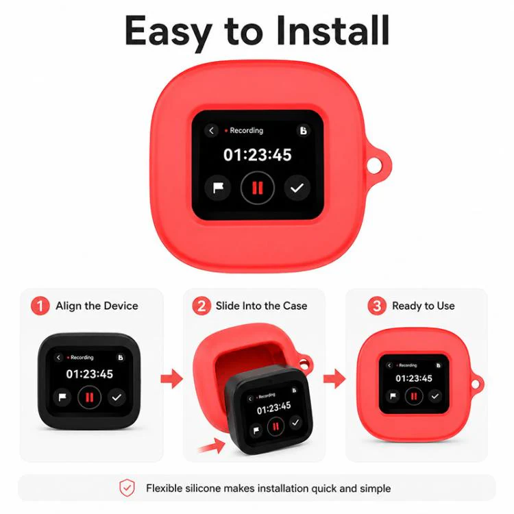 For Soundcore 5 Pro Max Silicone Shockproof Earphone Protective Case(Red) - Image 8