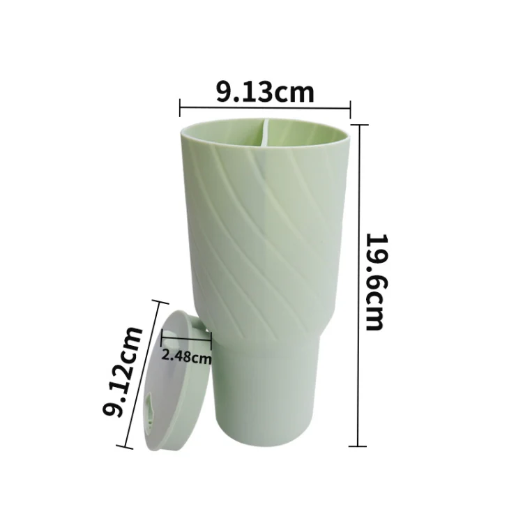 For Stanley Cup 2-divided Silicone Liner Compartment Cup, Size: 40oz(Pink) - Image 3