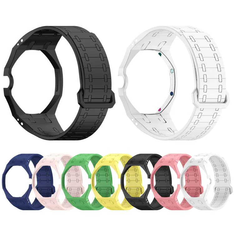 For Swatch Royal Pop Integrated Three O Clock Side Magnetic Silicone Watch Band(White) - Image 8