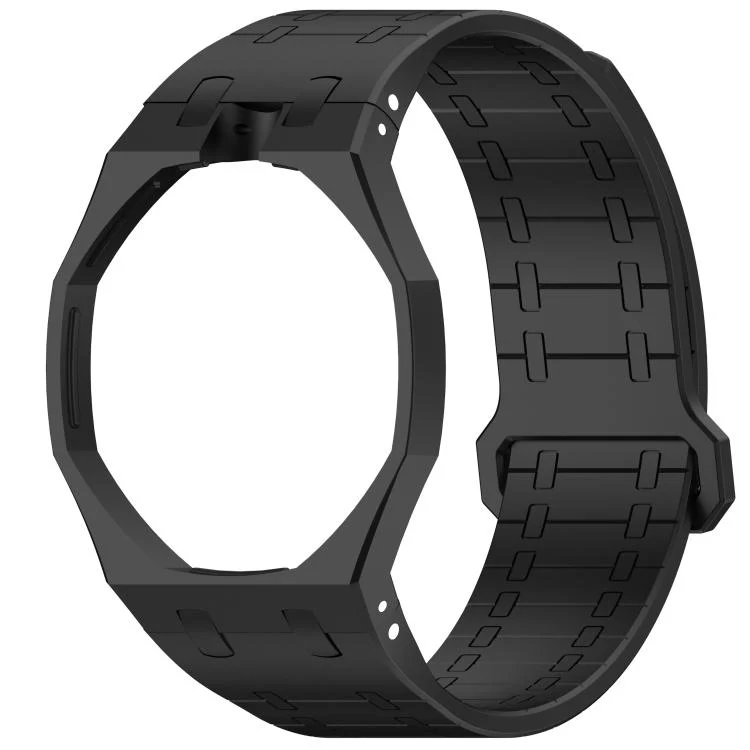 For Swatch Royal Pop Integrated Twelve O Clock Side Magnetic Silicone Watch Band(Black) - Image 2