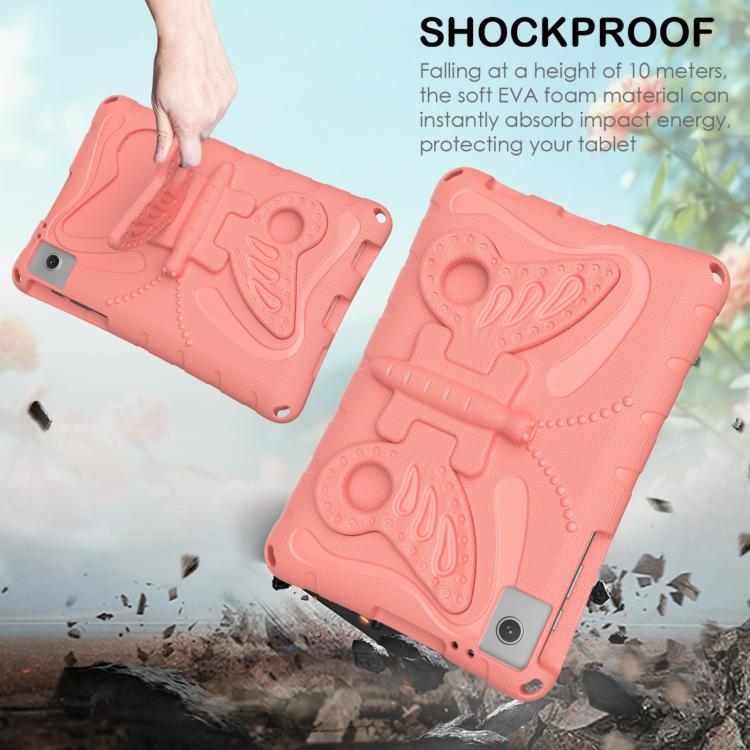 For T-Mobile REVVL Tab 2 10.1 Butterfly Bracket EVA Shockproof Tablet Case(Pink Orange) - Image 3