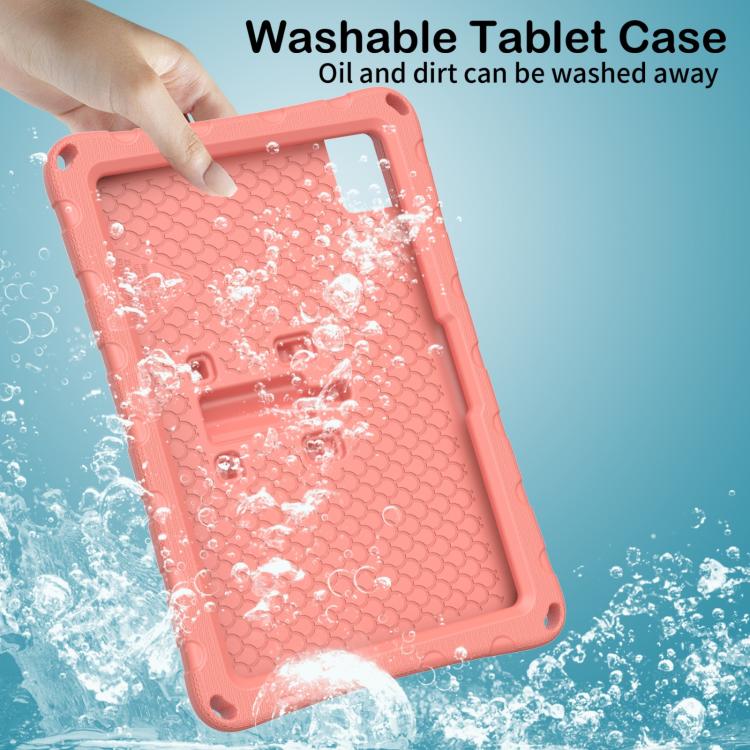 For T-Mobile REVVL Tab 2 10.1 Butterfly Bracket EVA Shockproof Tablet Case(Pink Orange) - Image 5