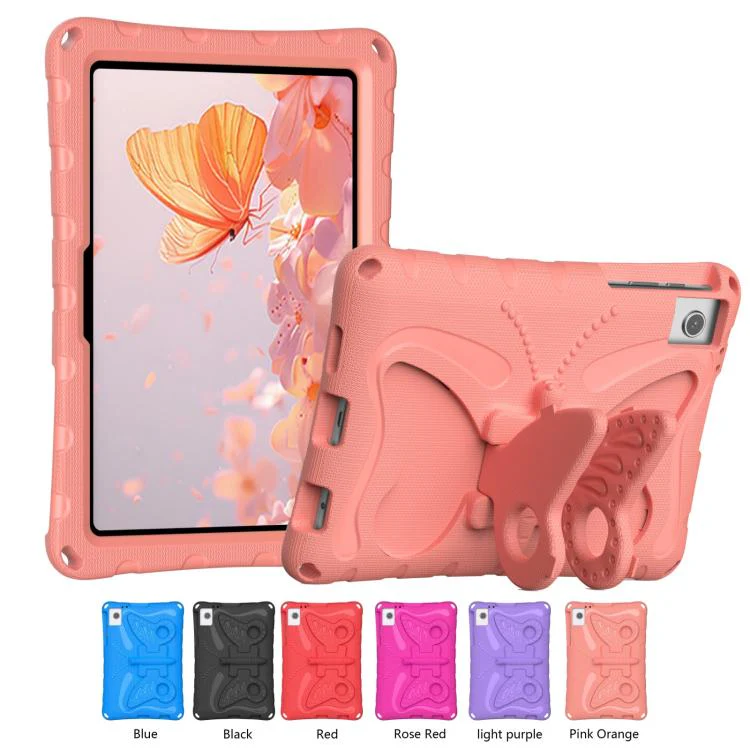 For T-Mobile REVVL Tab 2 10.1 Butterfly Bracket EVA Shockproof Tablet Case(Pink Orange) - Image 7