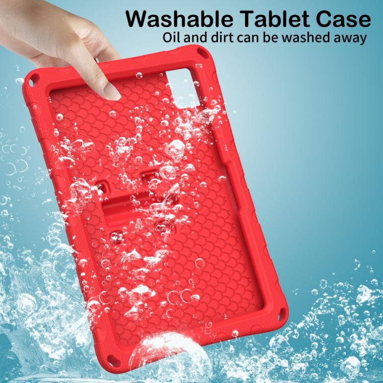For T-Mobile REVVL Tab 2 10.1 Butterfly Bracket EVA Shockproof Tablet Case(Red) - Image 5