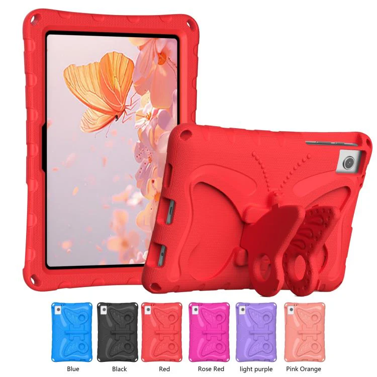 For T-Mobile REVVL Tab 2 10.1 Butterfly Bracket EVA Shockproof Tablet Case(Red) - Image 7