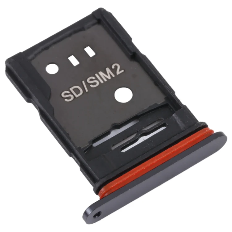 For TCL 10 Pro Original SIM Card Tray + SIM / Micro SD Card Tray(Black) - Image 3
