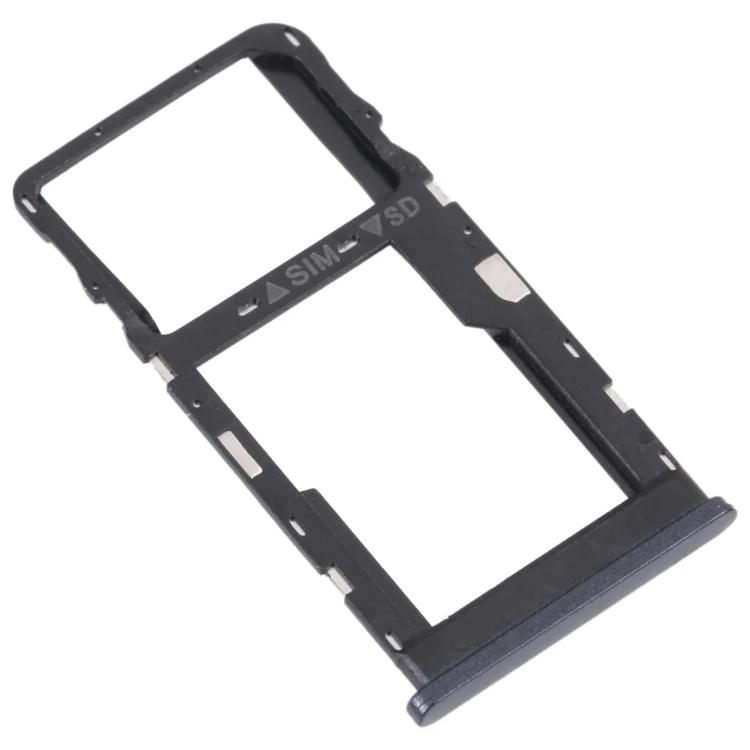 For TCL 20 R 5G Original SIM Card Tray + Micro SD Card Tray(Black) - Image 2