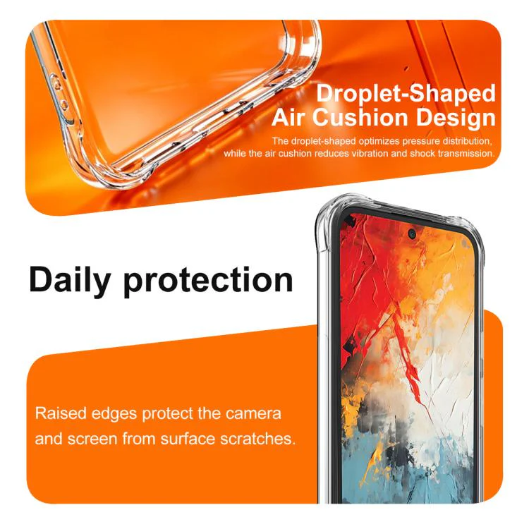 For TCL K70 NxtPaper 5G imak Shockproof Airbag TPU Phone Case(Transparent) - Image 6