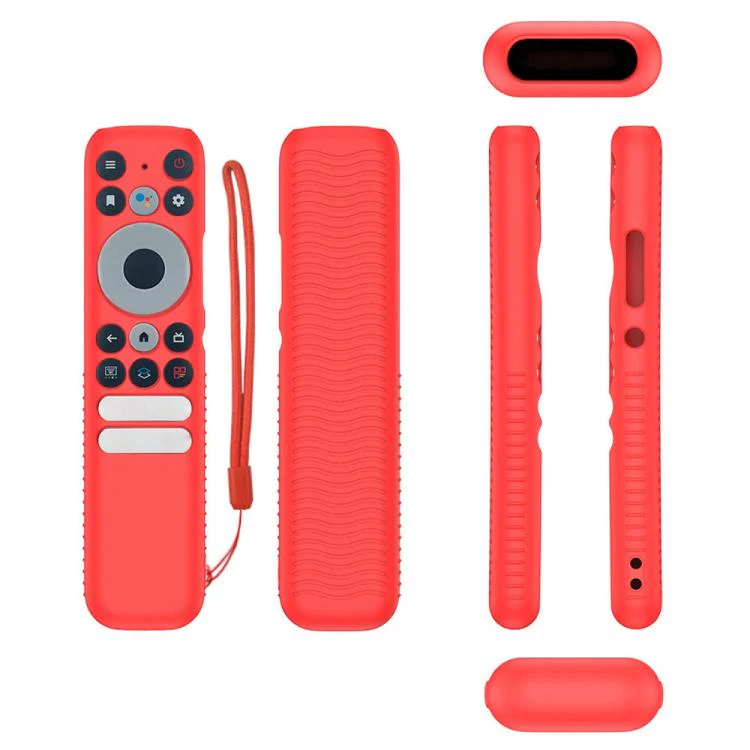 For TCL RC902N FMR1 Y47 TV Remote Control Anti-Drop Silicone Case(Red)