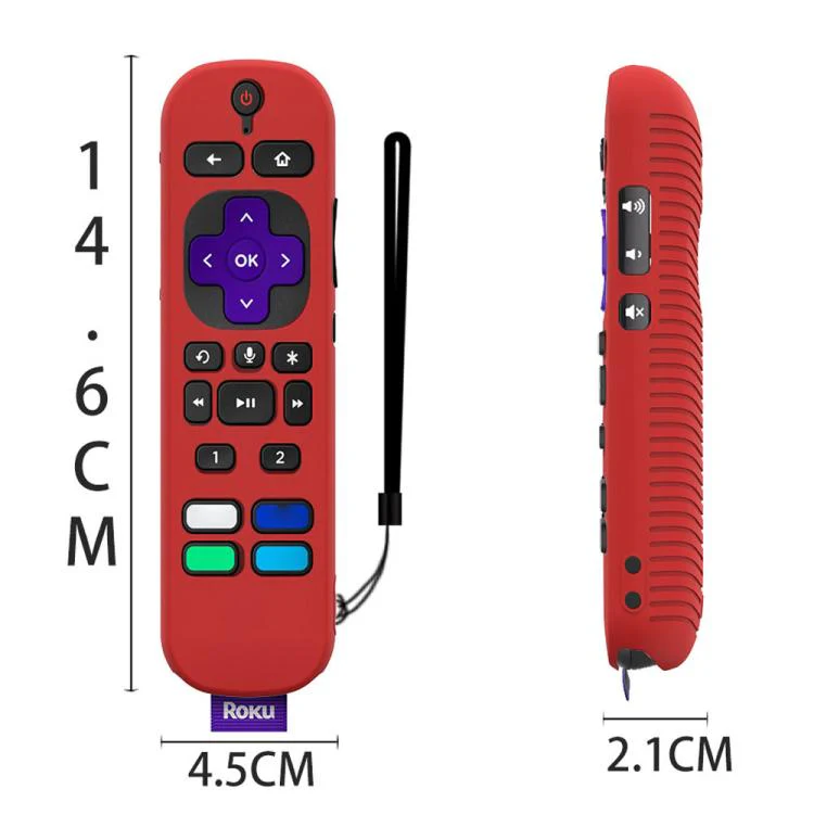 For TCL Roku Voice Remote Pro Y30 Remote Control Shockproof Silicone Protective Case(Luminous White) - Image 3