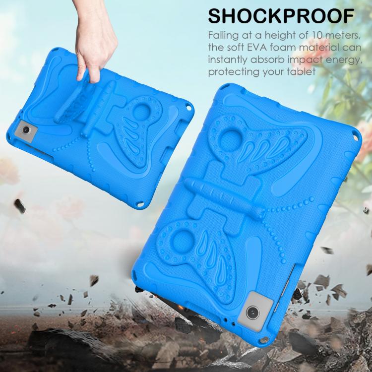 For TCL Tab 10L Gen 3 10.1 Butterfly Bracket EVA Shockproof Tablet Case(Blue) - Image 3