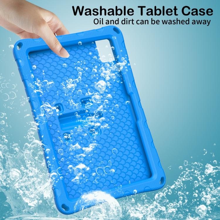 For TCL Tab 10L Gen 3 10.1 Butterfly Bracket EVA Shockproof Tablet Case(Blue) - Image 5
