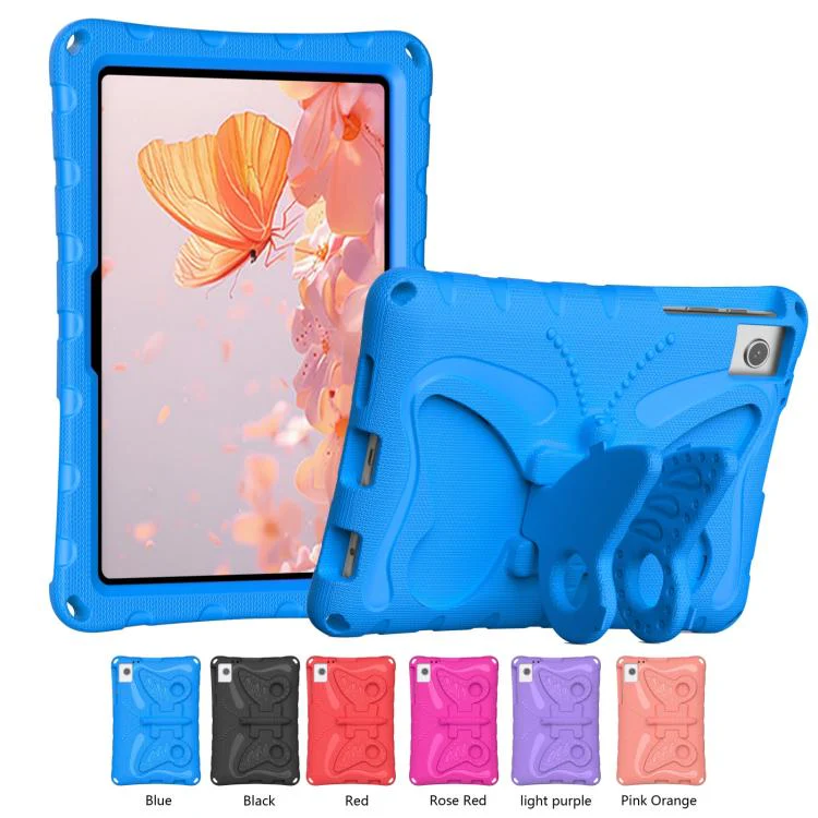 For TCL Tab 10L Gen 3 10.1 Butterfly Bracket EVA Shockproof Tablet Case(Blue) - Image 7