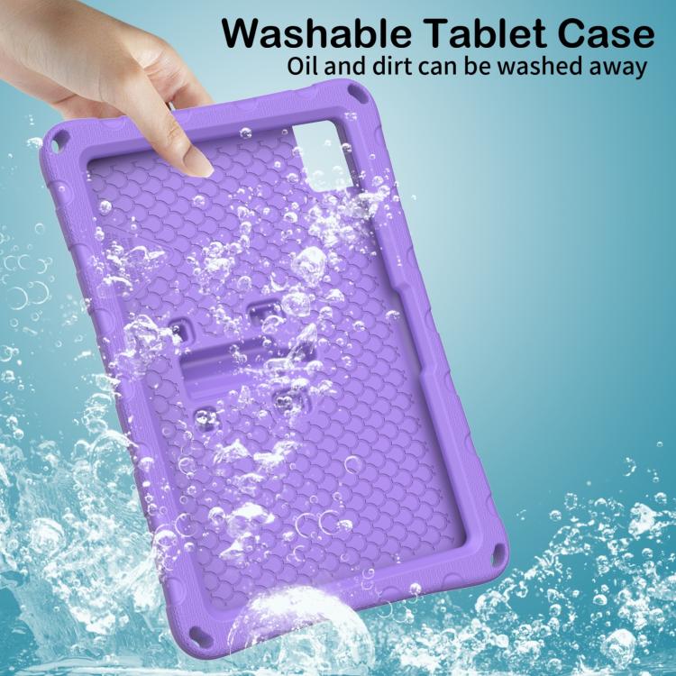 For TCL Tab 10L Gen 3 10.1 Butterfly Bracket EVA Shockproof Tablet Case(Light Purple) - Image 5