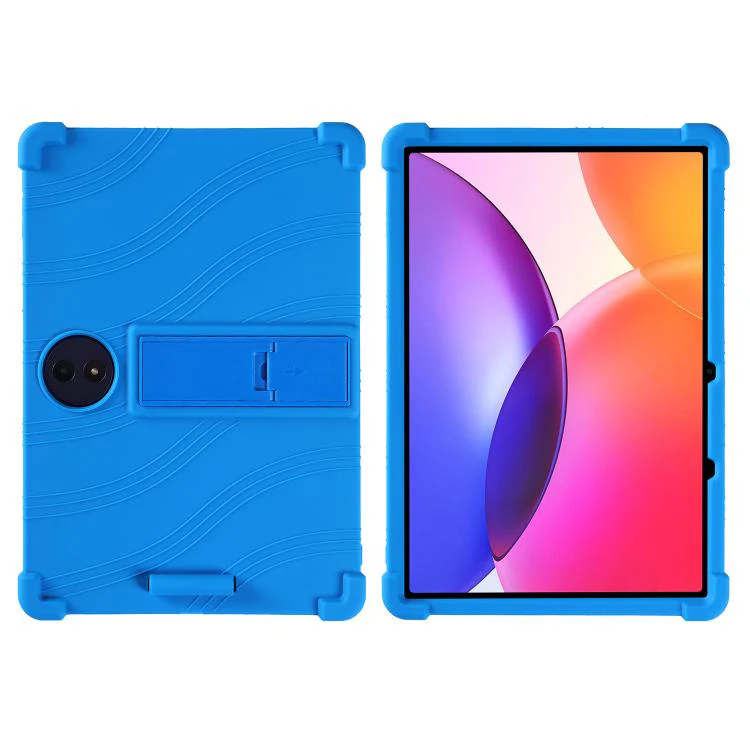 For TCL Tab A1 Plus 12.2 2026 Shockproof Silicone Tablet Protective Case with Holder(Blue) - Image 2