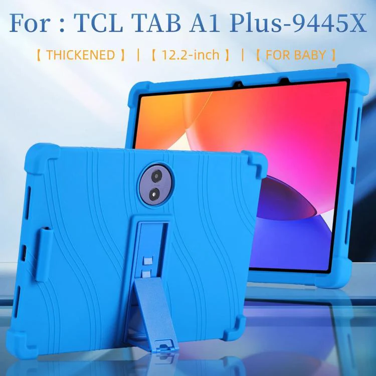 For TCL Tab A1 Plus 12.2 2026 Shockproof Silicone Tablet Protective Case with Holder(Rainbow) - Image 12