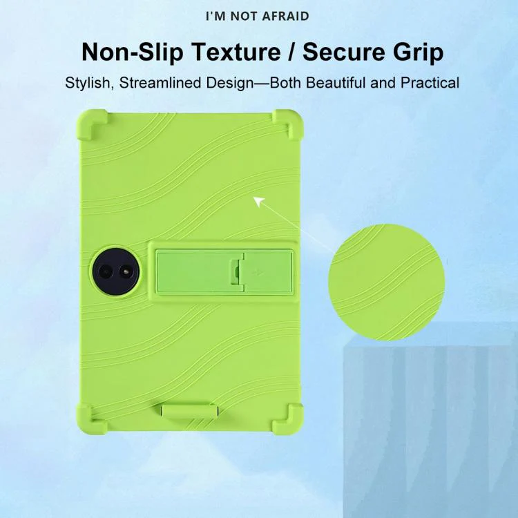 For TCL Tab A1 Plus 12.2 2026 Shockproof Silicone Tablet Protective Case with Holder(Rainbow) - Image 6
