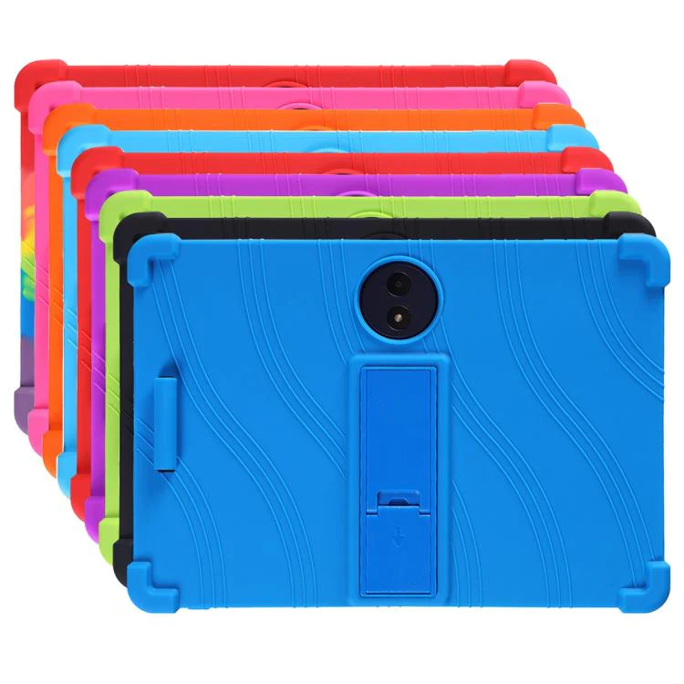 For TCL Tab A1 Plus 12.2 2026 Shockproof Silicone Tablet Protective Case with Holder(Red) - Image 3
