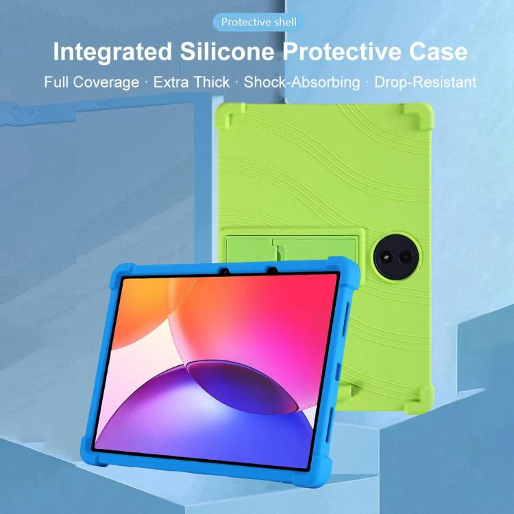 For TCL Tab A1 Plus 12.2 2026 Shockproof Silicone Tablet Protective Case with Holder(Red) - Image 5