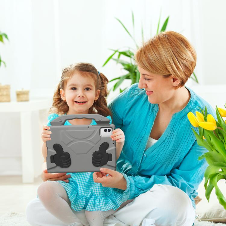 For Tecno Megapad 11 2025 Thumb Bracket EVA Shockproof Tablet Case(Gray) - Image 5