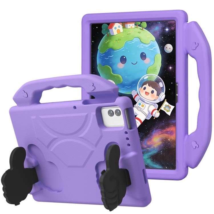For Tecno Megapad 11 2025 Thumb Bracket EVA Shockproof Tablet Case(Light Purple)