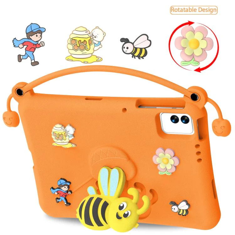 For Tecno Megapad 11 Little Bee EVA Shockproof Tablet Case(Orange) - Image 2