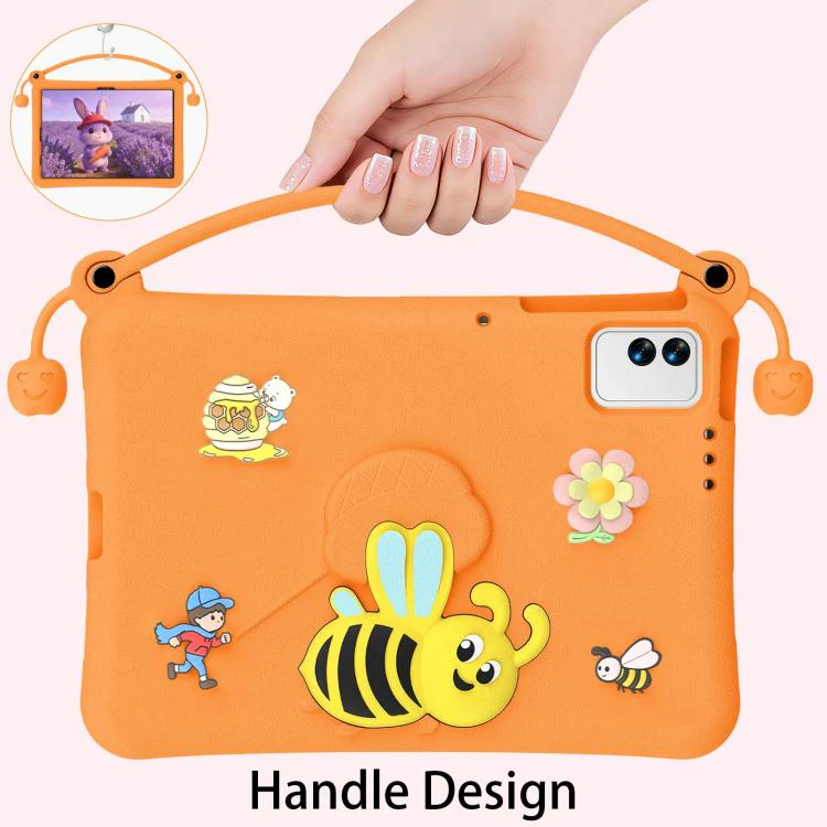 For Tecno Megapad 11 Little Bee EVA Shockproof Tablet Case(Orange) - Image 3