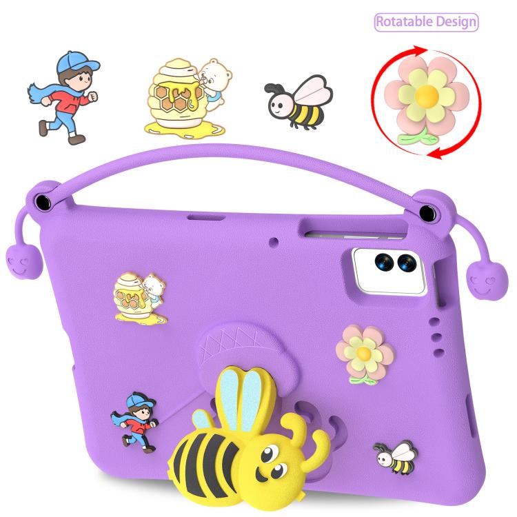 For Tecno Megapad 11 Little Bee EVA Shockproof Tablet Case(Purple) - Image 2